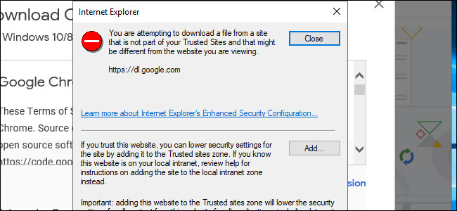 Internet Explorer Locked Down