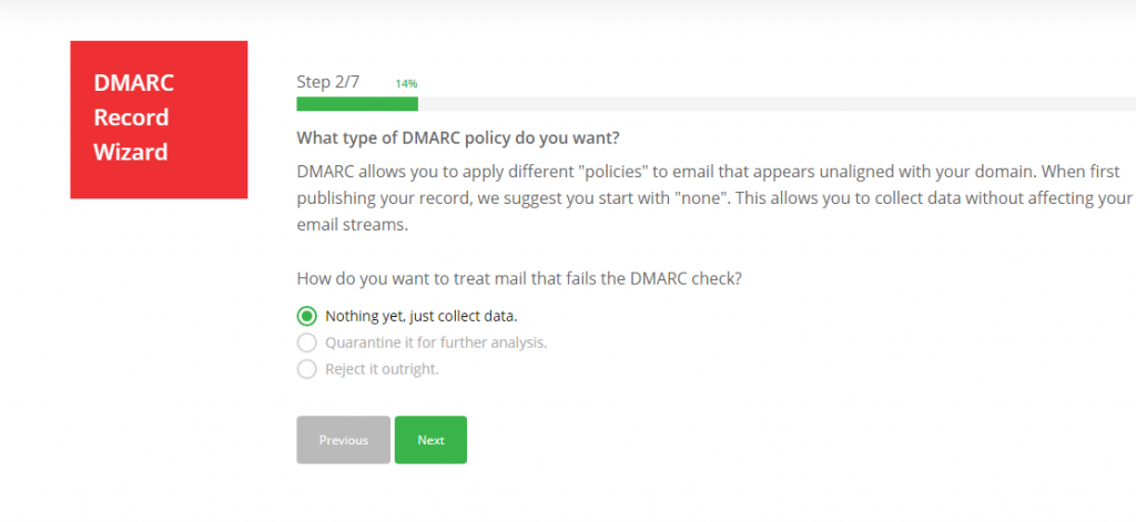 ایجاد رکورد DMARC در سرور  